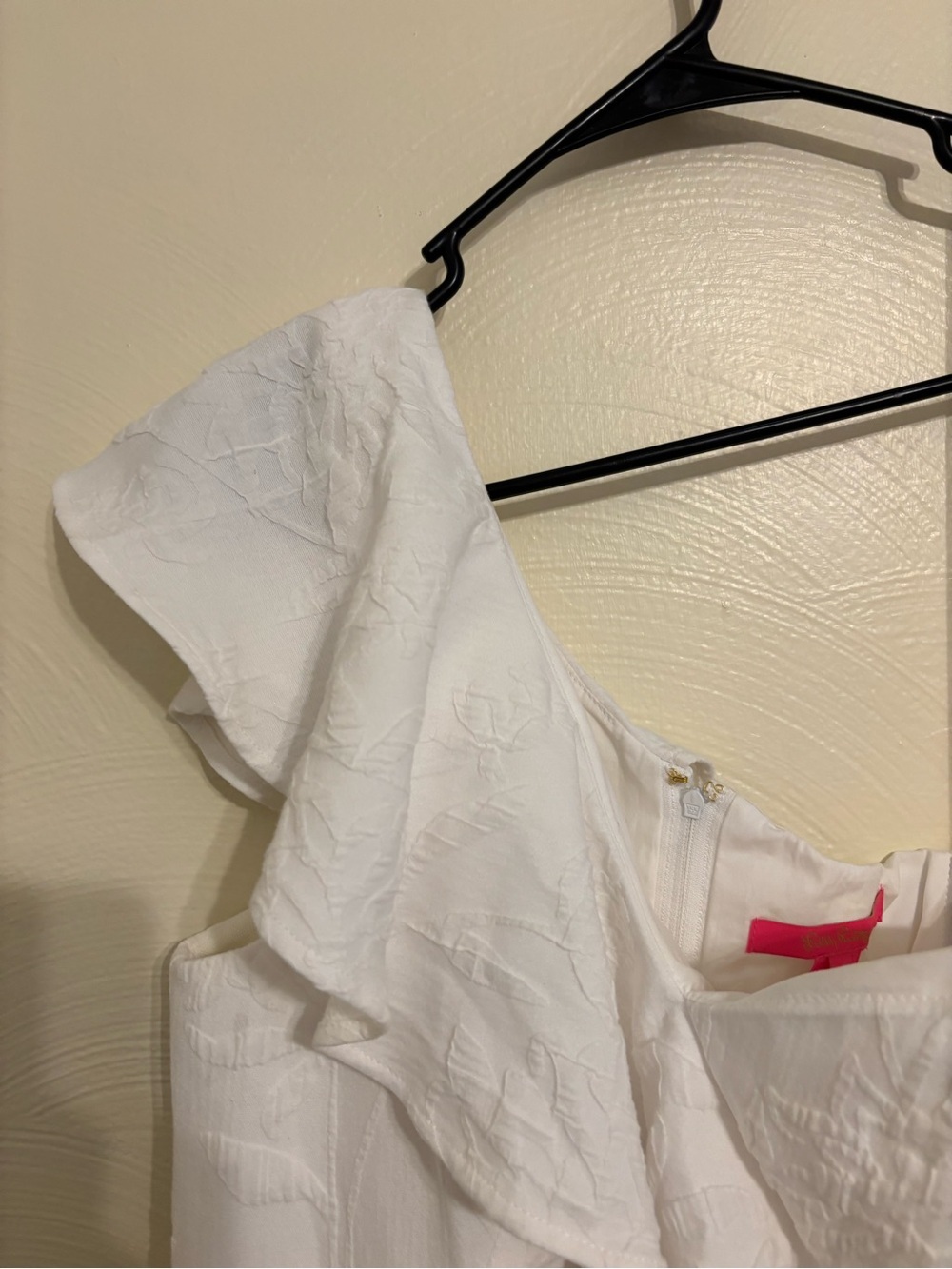 Lilly Pulitzer Arlana One Shoulder Romper Resort White Caliente NWT - Picture 8 of 11